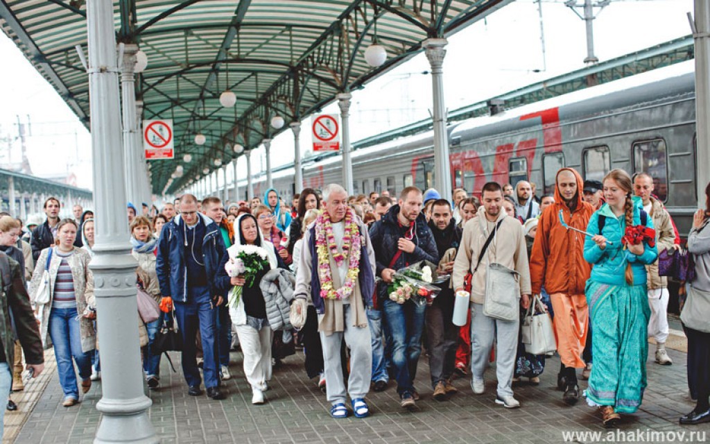 2016 Москва, встреча на вокзале