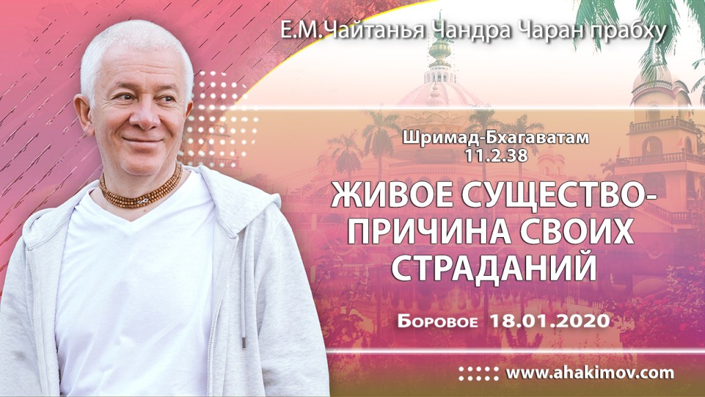2020.01.18, Боровое. «Шримад-Бхагаватам», 11.2.38. «Живое существо – причина своих страданий»