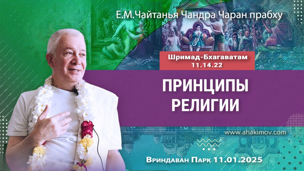 2025.01.11, Вриндаван Парк. «Шримад-Бхагаватам», 11.14.22. «Принципы религии» 