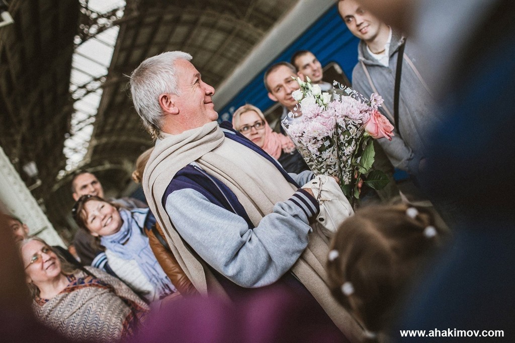 2017 Санкт-Петербург, проводы на вокзале