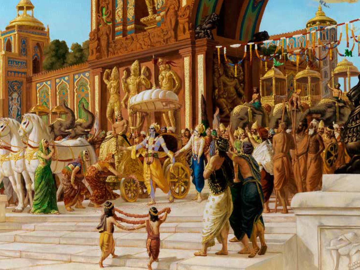 В раздел "Веды и современность" добавлен материал "Махабхарата. Глава двенадцатая. Дхритараштра отдает половину царства. Часть 2" 