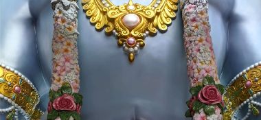 Завершены работы по оформлению статуи Виджая в Храме Ведического Планетария